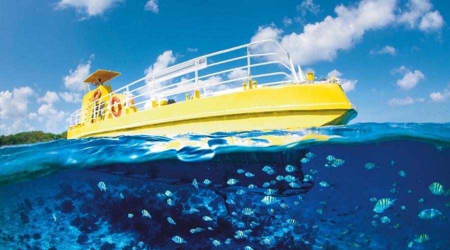 glass bottom boat tour cancun