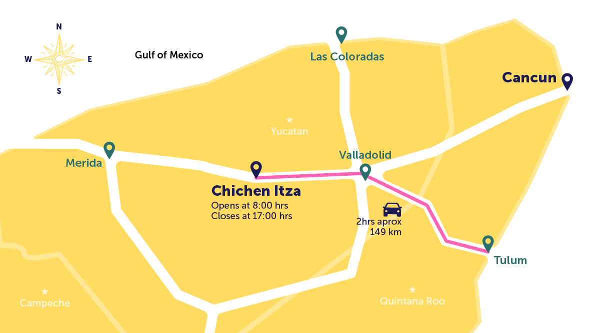 Is it safe to drive from Tulum to Chichen Itza? SAT Mexico Tours